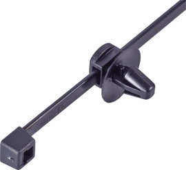 Kábelkötegelő benyomós rögzítővel 200 x 4,6 mm, fekete, 1 db, HellermannTyton 150-37792 T50RSFT6,5 1