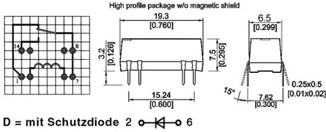 Reed relé 24 V/DC 0,5 A 10 W StandexMeder Electronics 3224001151 2. kép