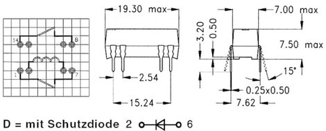 2Reed relé 24 V/DC 0,5 A 10 W StandexMeder Electronics 3224200021 2. kép