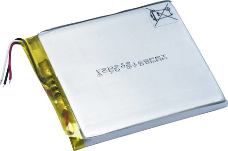 Renata lítium-polimer akku 3.7 V 2800 mAh (H x Sz x Ma) 71 x 62 x 6.3 mm 2. kép