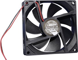 Ipari axiális ventilátor 12 V/DC 100,24 m³/h 92 x 92 x 25 mm, QuickCool QC9225B12H