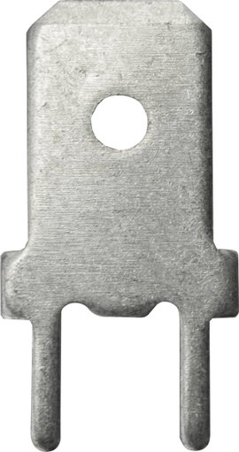 Dugaszoló csúszósaru, 6,3 mm / 0,8 mm 180° szigeteletlen, fémes Vogt Verbindungstechnik 3866g.68 100