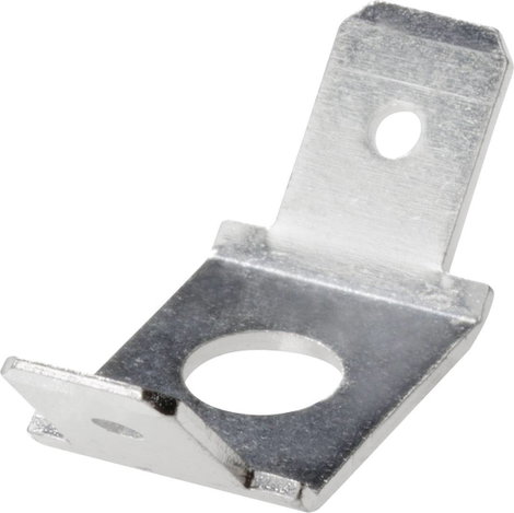 Dugaszoló csúszósaru, 6,3 mm / 0,8 mm 45°, 45° szigeteletlen, fémes Vogt Verbindungstechnik 3879a.68