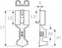 Lapos csúszósaru hüvely 6,3 x 0,8 mm, szigeteletlen, fém, Vogt Verbindungstechnik 3832d.67 2. bélyegkép