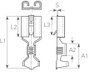 Lapos csúszósaru hüvely 6,3 x 0,8 mm, szigeteletlen, fém, Vogt Verbindungstechnik 3832d.61 2. bélyegkép
