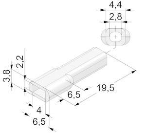 Átlátszó 0.14 mm² 0.5 mm² Vogt Verbindungstechnik 3930pv 1 db 2. kép
