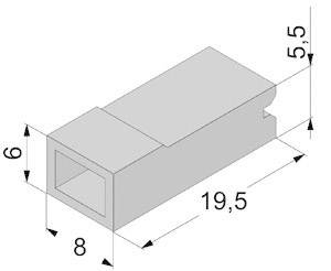 Átlátszó 0.5 mm² 2.5 mm² Vogt Verbindungstechnik 3936pa 1 db 2. kép