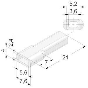 Átlátszó 0.5 mm² 2.5 mm² Vogt Verbindungstechnik 3935wpv 1 db 2. kép