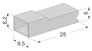 Átlátszó 0.5 mm² 2.5 mm² Vogt Verbindungstechnik 3941pa 1 db 2. kép