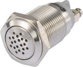 Zümmer piros, 12V 19 mm, Tru Components 1231431