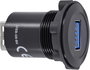 Beépíthető USB aljzat, USB 3.0 aljzat A, USB 3.0 aljzat A, fekete, Tru Components USB-08-BK bélyegkép