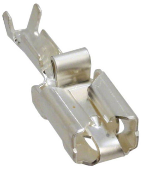 Lapos csúszósaru hüvely 6,35 x 0,81 mm, szigeteletlen, fém, TE Connectivity 928901-3