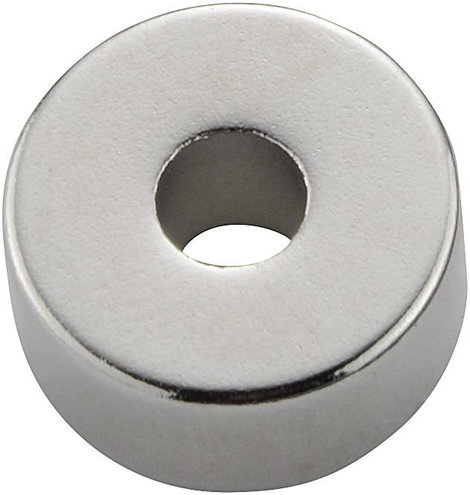 N-35 M 13X6 Tartós mágnes Gyűrű (Ø x H) 13 mm x 6 mm N35M 1.2 T (max) Kerethőmérséklet (max.): 100 °