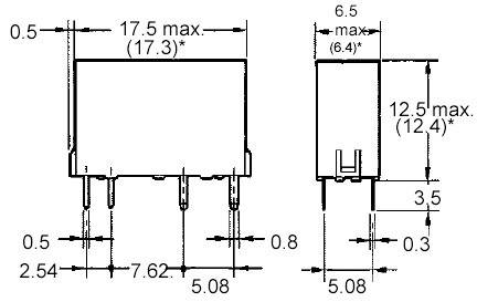 Omron 24V/DC teljesítményrelé, 1 záró, 5A/250V/AC, G6D-1A-ASI 24DC 4. kép