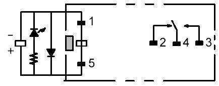PCB erősáramú relé, G2R-1-SNDI 24 VDC 2. kép