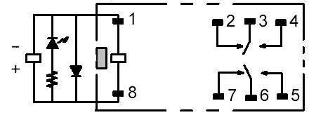 PCB erősáramú relé, G2R-2-SNDI 24 VDC 2. kép