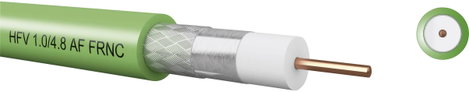 HFV videókábel 75 Ohm, HD-SDI Koax zöld, méteráru, Kabeltronik