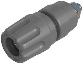 Póluscsatlakozó Szürke 35 A SKS Hirschmann PKI 10 A 1 db