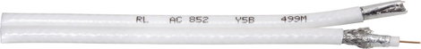 Interkabel AC 852-1 Koaxiális vezeték 75 Ω 105 dB Fehér méteráru
