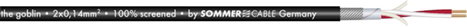 Patch- és mikrofonkábel, SC-GOBLIN 2 x 0,14 mm² Fekete méteráru Sommer Cable