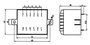 Transzformátor 10,0VA 230V / 2X12V / 417MA 2. bélyegkép