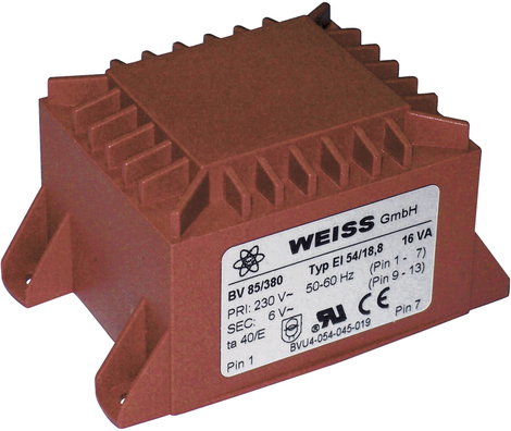 Transzformátor 16,0VA 230V / 12V / 1333MA