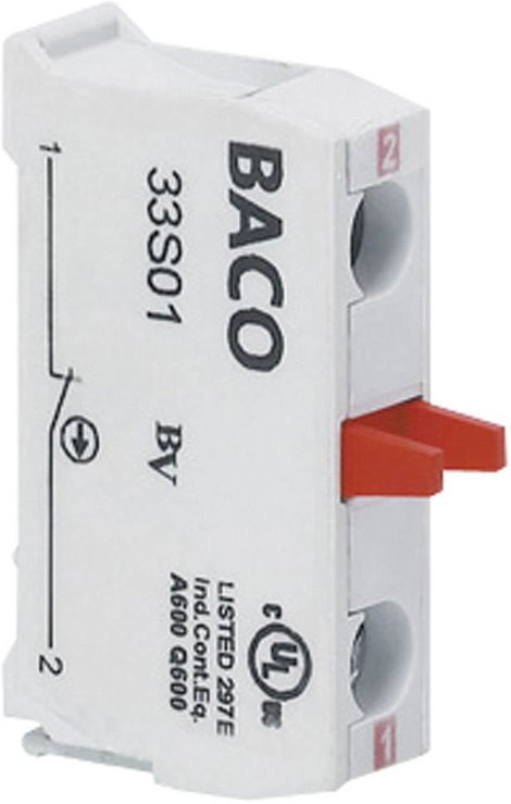 Érintkezőelem 1 záró nyomó 600 V BACO BA33S10 1 db
