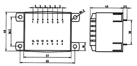 Transzformátor 16,0VA 230V / 18V / 889MA 2. kép