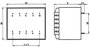 Transzformátor 1,5VA 230V / 24V / 63MA 2. bélyegkép