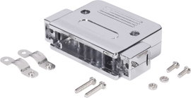 D-SUB doboz pólusszám: 9 180 ° Ezüst BKL Electronic 10120068 1 db