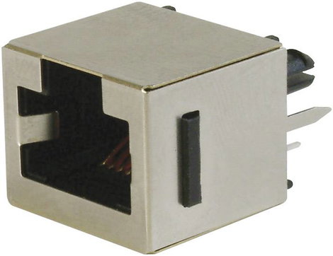 RJ45 beépíthető csatlakozó aljzat, 8P8C, függőleges, ASSMANN WSW A-20142-LP/FS