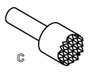 Mérőhegy, rugóérintkezős mérőtüske PTR 1007-C-0.7N-AU-0.9C 2. bélyegkép