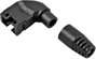Törésgátló RJ45 csatlakozó dugóhoz, fekete, könyök, Hirose Electronic RJ45-KS90LR bélyegkép