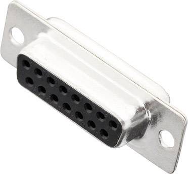 D-SUB hüvelyes kapocsléc 180 ° pólusszám: 15 MH Connectors MHDM15-SS 1 db