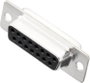 D-SUB hüvelyes kapocsléc 180 ° pólusszám: 15 MH Connectors MHDM15-SS 1 db bélyegkép
