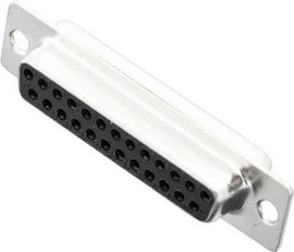 D-SUB hüvelyes kapocsléc 180 ° pólusszám: 25 MH Connectors MHDM25-SS 1 db