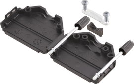 D-SUB doboz pólusszám: 15 műanyag 180 ° Fekete MH Connectors MHDPPK15-BK-K 1 db