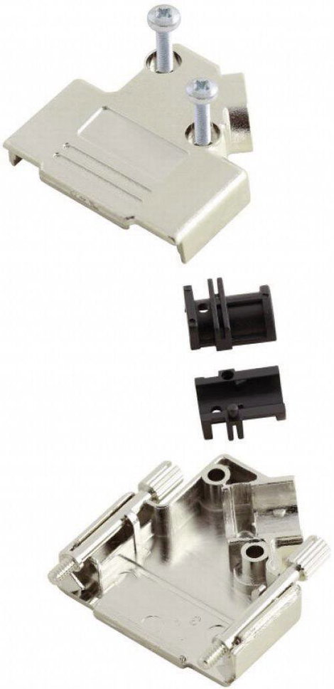 D-SUB doboz pólusszám: 9 45 ° Ezüst MH Connectors MHD45PK-9-K 1 db