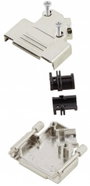 D-SUB doboz pólusszám: 9 fém 45 ° Ezüst MH Connectors MHD45ZK-9-RA-K 1 db bélyegkép
