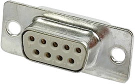 D-SUB hüvelyes kapocsléc 180 ° pólusszám: 9 Harting 09 67 209 4704 1 db