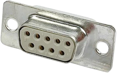 D-SUB hüvelyes kapocsléc 180 ° pólusszám: 9 Harting 09 67 209 4704 1 db