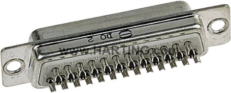 D-SUB hüvelyes kapocsléc 180 ° pólusszám: 9 Harting 09 67 009 4704 1 db 2. kép