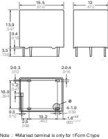 Panasonic JJM1A12 Autós relé 12 V/DC 20 A 1 záró 2. kép