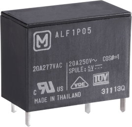 Teljesítményrelé, 1A 12V 20A ALF