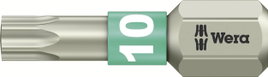 TORX® nemesacél bitek, 25 mm Wera 05071032001 T 10 6,3 mm (1/4) hatlapú DIN 3126-C 6,3, ISO 1173 Hos