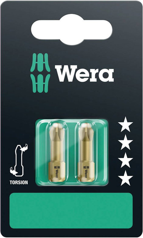 Wera 2 db 855/1 TH PZ kereszthornyú PZ 3 bit 05073372001 Pozidriv Hossz:25 mm