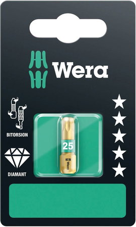 867/1 TORX® BDC bit, T10 x 25 mm Wera 05134374001 Hossz:25 mm