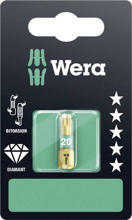 867/1 TORX® BDC bit, T20 x 25 mm Wera 05134376001 Hossz:25 mm