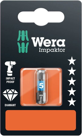 840/1 IMP DC 1 x 4,0x25 Impaktor bit Wera 05073904001 Hossz:25 mm