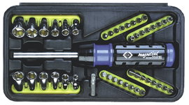 Racsnis BIT csavarhúzó készlet, dugókulcs készlet 1/4 (6.3 mm) 85 mm C.K T4826D